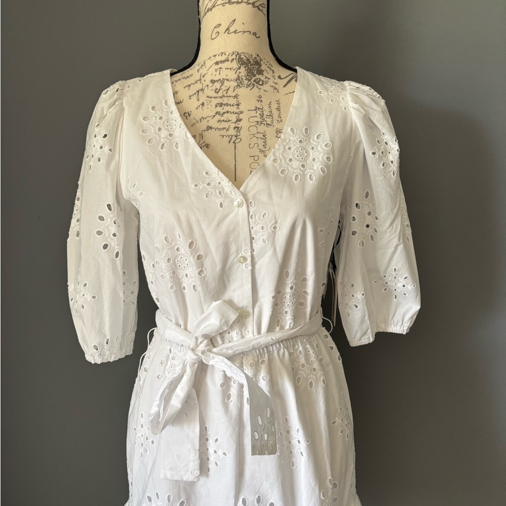 1. State White Eyelet Dress - Picture 2 of 10